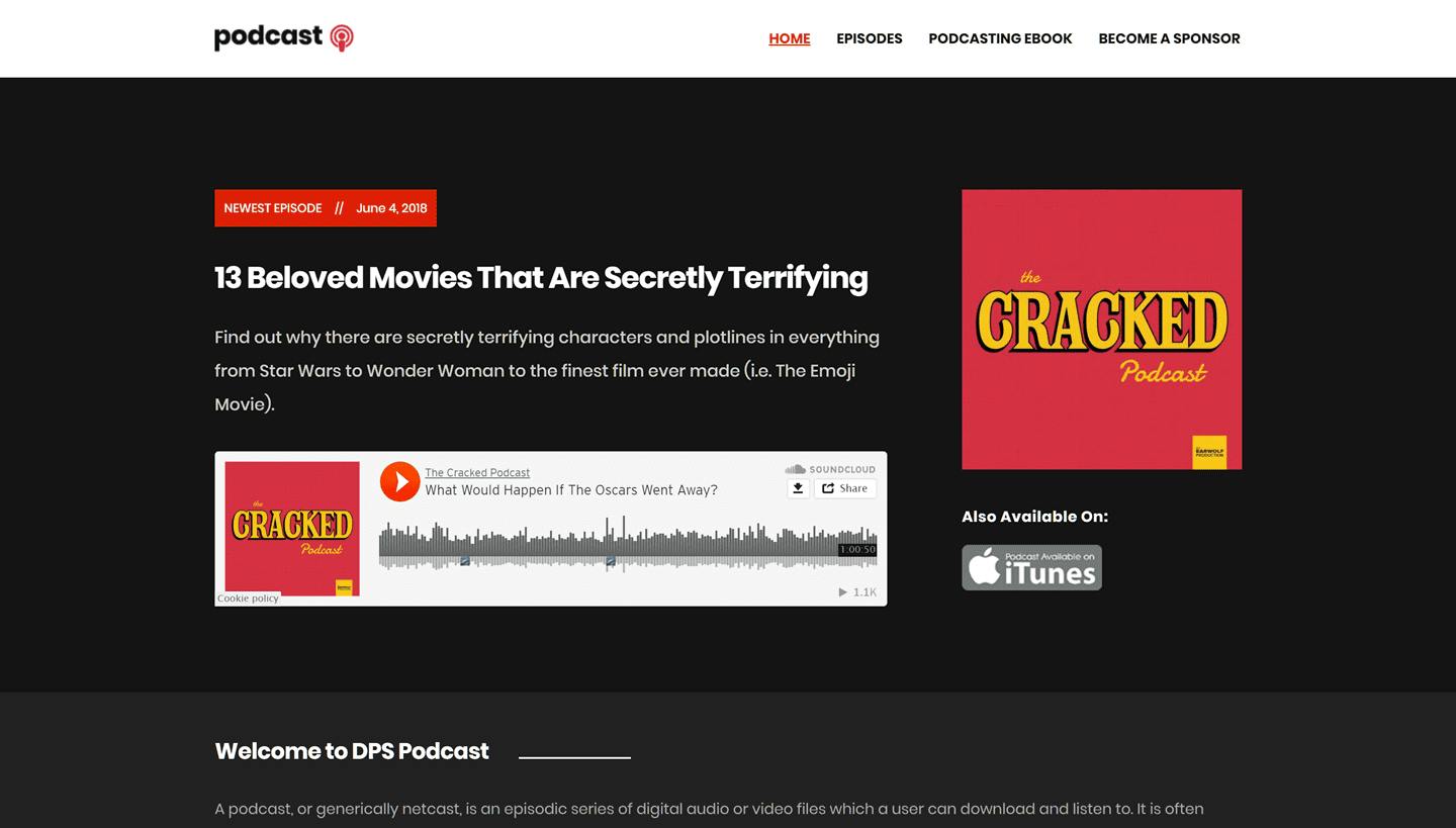 Podcast Theme for WordPress